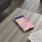 Pastel Beach Sunset Haze Vaporwave Art Tough Phone Case