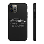 R32 Skyline Car Illustration JDM phone case | Tough Cover