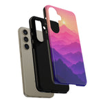 Pastel Mountain Haze Vaporwave Art Tough Phone Case