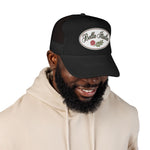 Bella Italia Hat Vintage Cursive Cap – Rose Olive Badge – Italian Diaspora Pride Gift Baseball Hat