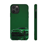 Racing Green Camaro Phone Case, Sports Muscle Car Tough Cover