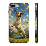 Happy Jack Russell Jumping with Tennis Balls Phone Case | Dog Lover