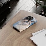 Ragdoll Cat Polygon Portrait Tough Phone Case - Blue Cream