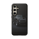 Black 1970 Nova SS Studio Front Tough Phone Case for Muscle Car Fans