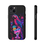 Neon Parrot Cocktails phone case | Tough Cases