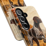 German Shorthaired Pointer Pointing Art Tough Phone Case