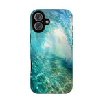 Ocean Wave Tunnel Tough Case | Turquoise Surf Phone Cover