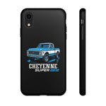 Chevy K10 Cheyenne Super Blue Classic Truck Tough Phone Case