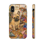 Guilty French Bulldog Phone Case, Confetti Watercolor Cover