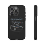 Black S2000 Roadster Collage JDM Tough Phone Case Cover Gift