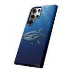 Yellowfin Tuna Phone Case, Deep Blue Water Tough Cover, Gift