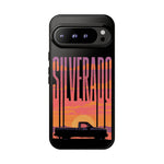 Silverado sunset truck Phone Case | Retro pickup silhouette