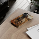German Wirehaired Pointer Autumn Art Tough Phone Case