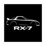 RX-7 FD Poster JDM Sports Car Line Art Wall Print Rotary Turbo Import Decor
