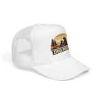 Dog Mom Foam Trucker Hat Vintage Outdoors Camping Dog Lover Snapback Cap Gift for Women
