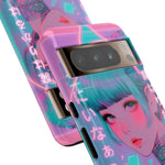 Neon Cyber Geisha phone case | Tough Case