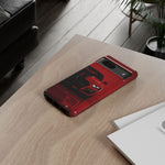 Red Mustang Art Phone Case, GT500 American Muscle Car Tough Cover