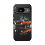 1969 Hugger Orange Camaro Z28 Phone Case, Muscle Car Tough Cover