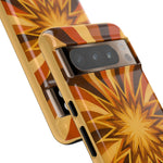 Gold Starburst 70s Retro Art Tough Phone Case