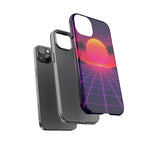 Classic Grid Sunset Vaporwave Art Tough Phone Case