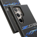 Blue C7 Z06 Sports Car Tough Phone Case Track Style Cover Gift