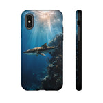 Cobia Reef Phone Case, Shaft of Light Ocean Fishing Tough Cover