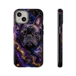 French Bulldog Galaxy Marble Art Tough Phone Case