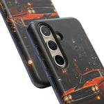Challenger RT Phone Case, Rainy City Night Muscle Car Tough Cover
