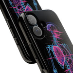 Neon Anatomical Skeleton Phone Case | Internal Displacement Art