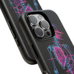 Neon Anatomical Skeleton Phone Case | Internal Displacement Art