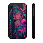 Vaporwave Kohat Pink Anime Girl Phone Case – Japanese Aesthetic