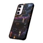 67 GTO Phone Case Purple, Rainy City Night Muscle Car Tough Cover