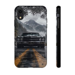 70 El Camino SS Phone Case, Black Classic Car Foggy Mountain Cover