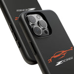 Orange C8 Z06 Phone Case for Chevy Fans, Tough Protective Cover
