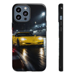 Yellow C5 Z06 Track Day Speed Art Tough Phone Case