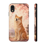 Akita Cherry Blossom Phone Case Sakura Dog Lover Gift