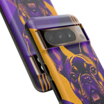 French Bulldog Pop-Art Portrait Tough Phone Case - Purple Gold