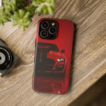 Red Mustang Art Phone Case, GT500 American Muscle Car Tough Cover