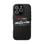 Silver C6 Z06 Phone Case for Chevy Fans, Tough Cover