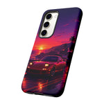 FD RX-7 Retro Sunset Sports Car Tough Case | Neon Vaporwave Beach Drive