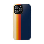 Retro Rainbow Stripe Phone Case | Tough Phone Case