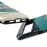 Retro Teal Sports Car C8 phone case | Tough Cases
