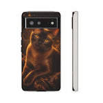 Burmese Golden Sable Portrait Art Tough Phone Case