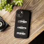 Chevy 1500 OBS Truck Phone Case White, Three-View Vector Cover