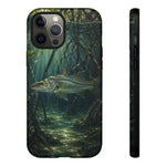 Snook Phone Case, Mangrove Sunbeam Painterly Marine Art Cover, Gift