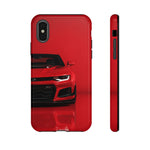 Red Camaro Phone Case, ZL1 American Muscle Car Tough Cover for Men, Gift