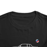 Toddler 1988 Chevy Monte Carlo Outline T-Shirt, Retro Auto Graphic Tee