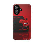 Red Mustang Art Phone Case, GT500 American Muscle Car Tough Cover