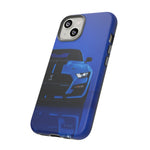 Blue Mustang Art Phone Case, GT500 American Muscle Car Tough Cover for Men