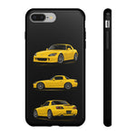 Yellow S2000 Convertible Sports Car Tough Phone Case Multi View
